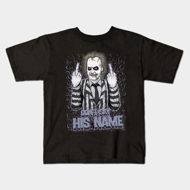 Beetlejuice Kids T-Shirt by d.legoshin.art